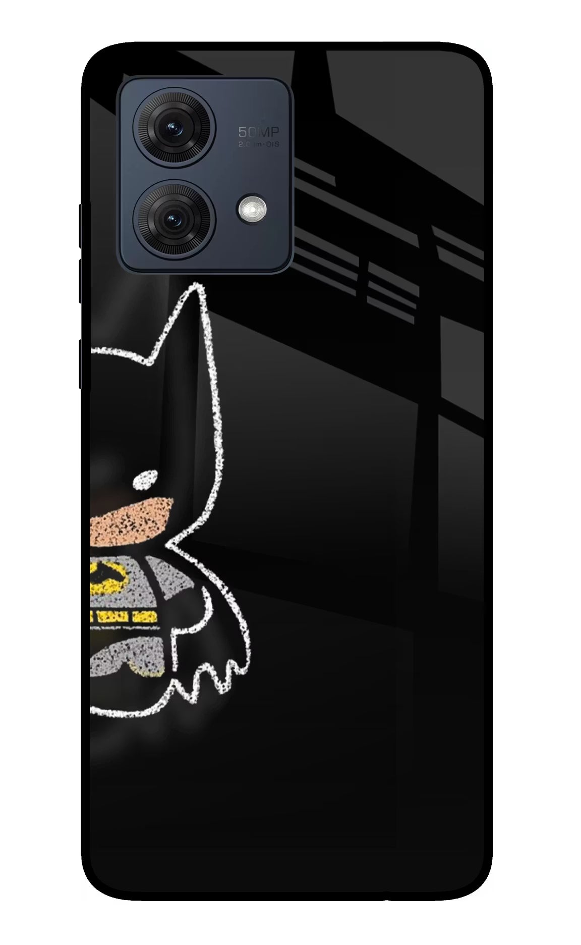 Bat Kitty Moto G54 5G Glass Case Back Cover by Casekaro