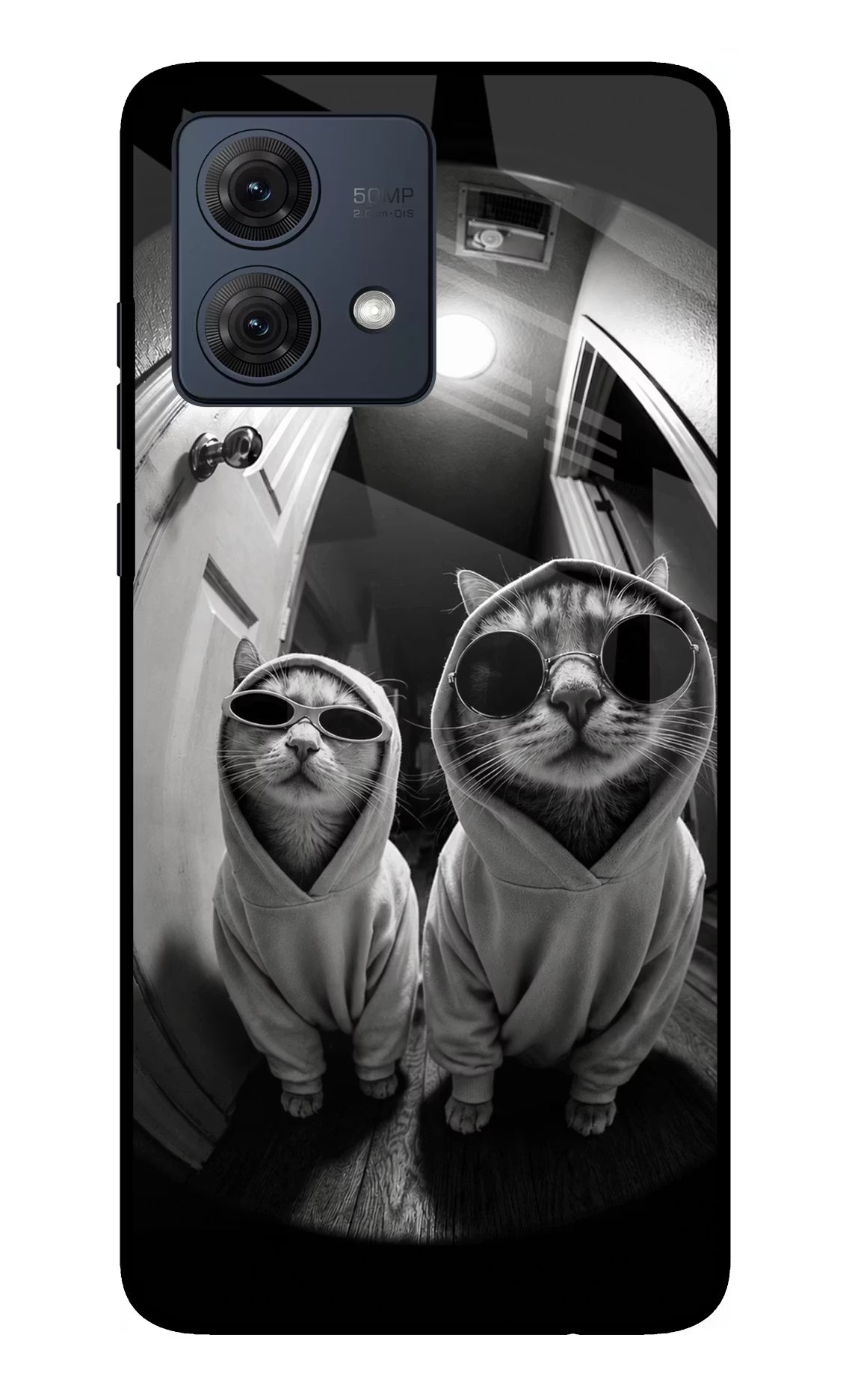 Hood Cats Moto G54 5G Glass Case