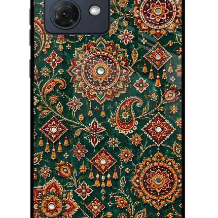 Green Pataka Moto G54 5G Glass Case