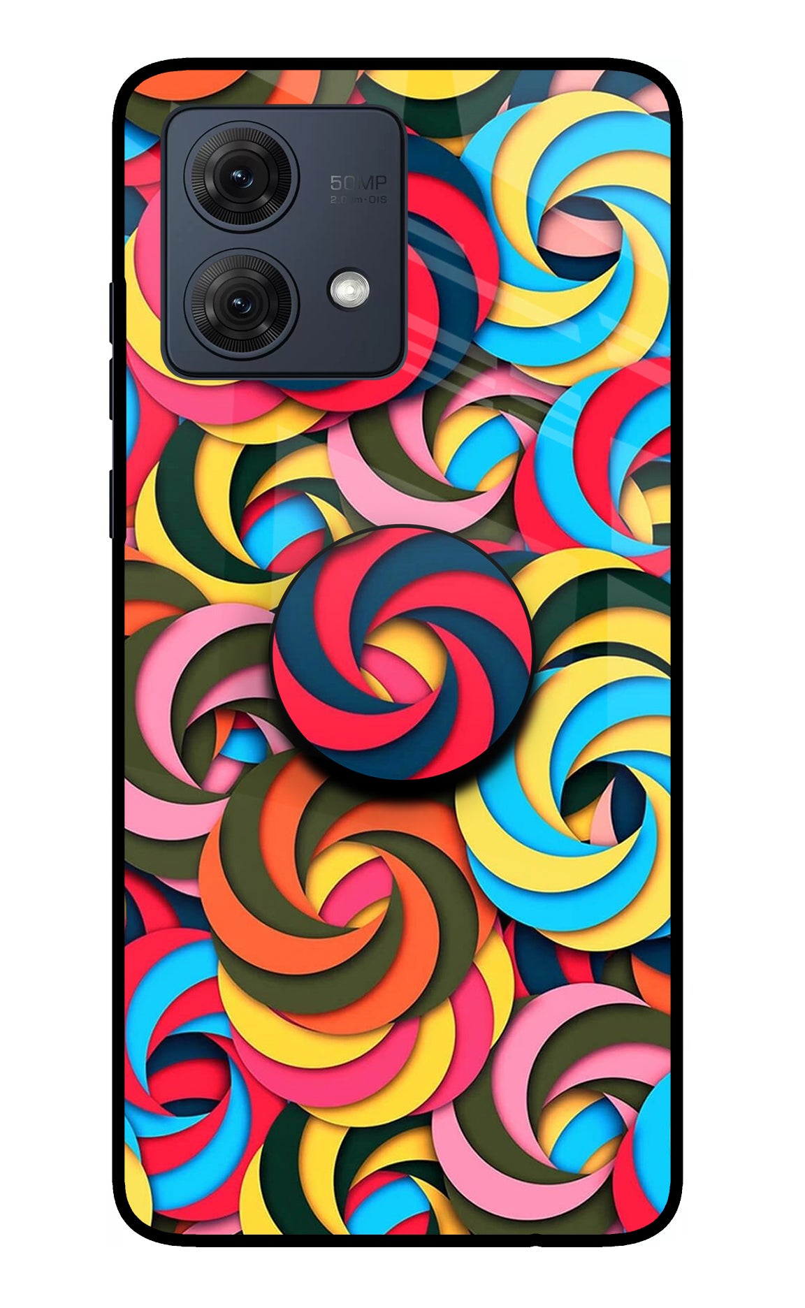 Spiral Pattern Moto G54 5G Pop Case