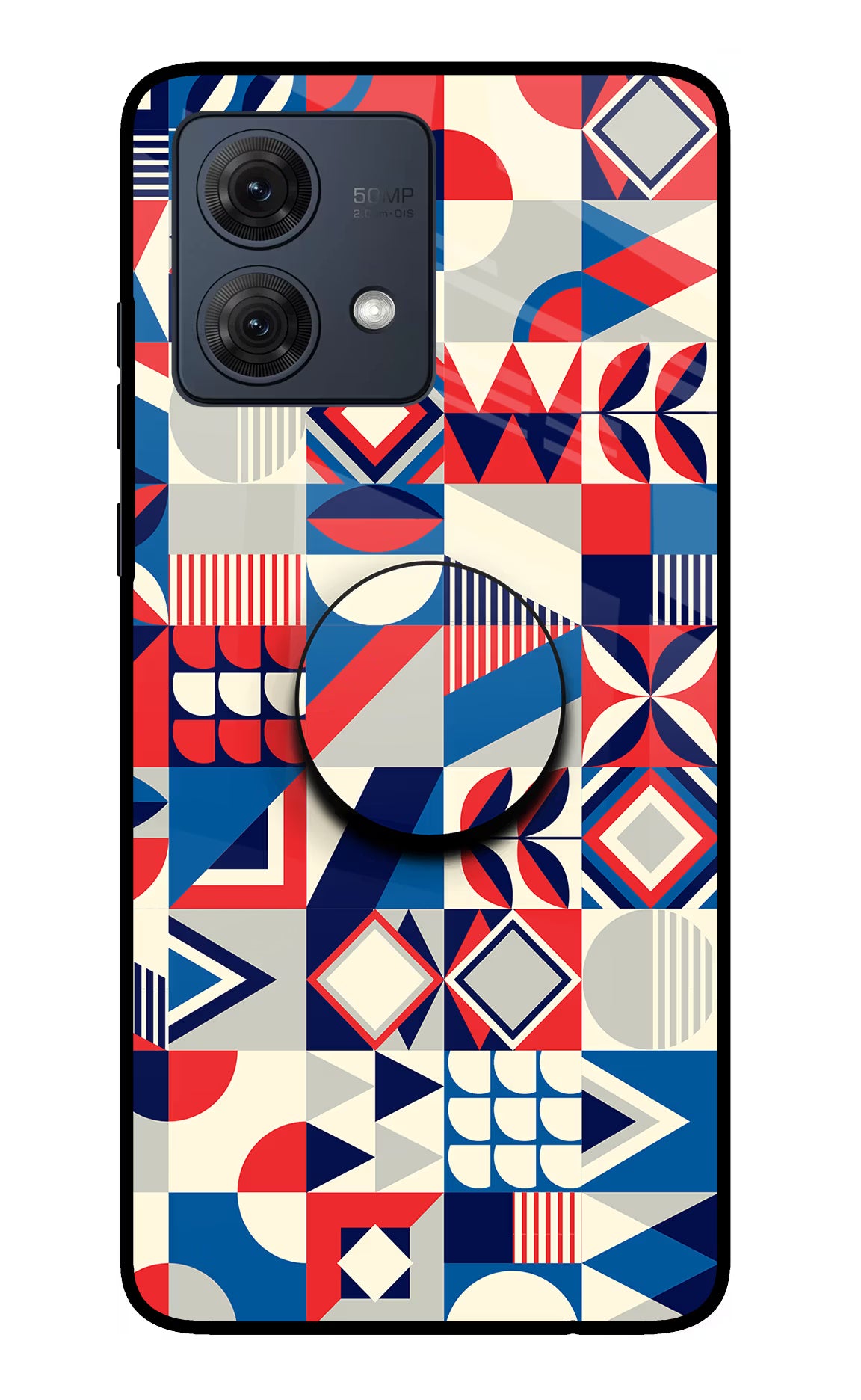Colorful Pattern Moto G54 5G Pop Case by Casekaro