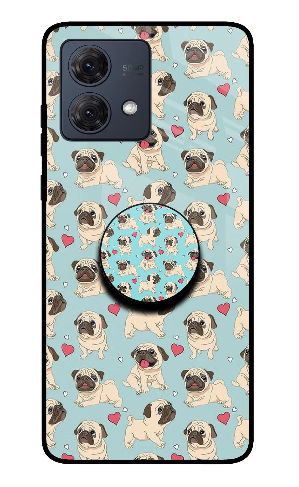 Pug Dog Moto G54 5G Pop Case by Casekaro