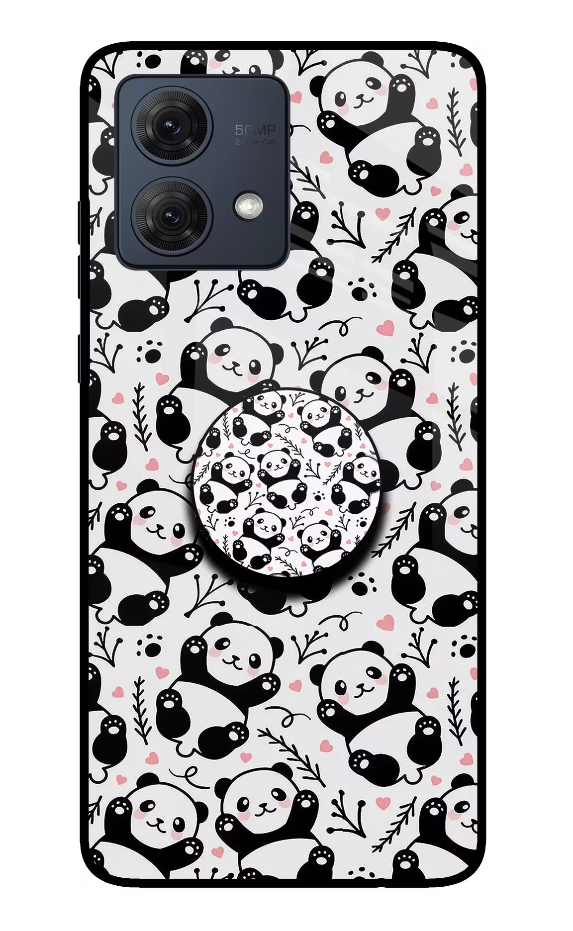 Cute Panda Moto G54 5G Pop Case by Casekaro