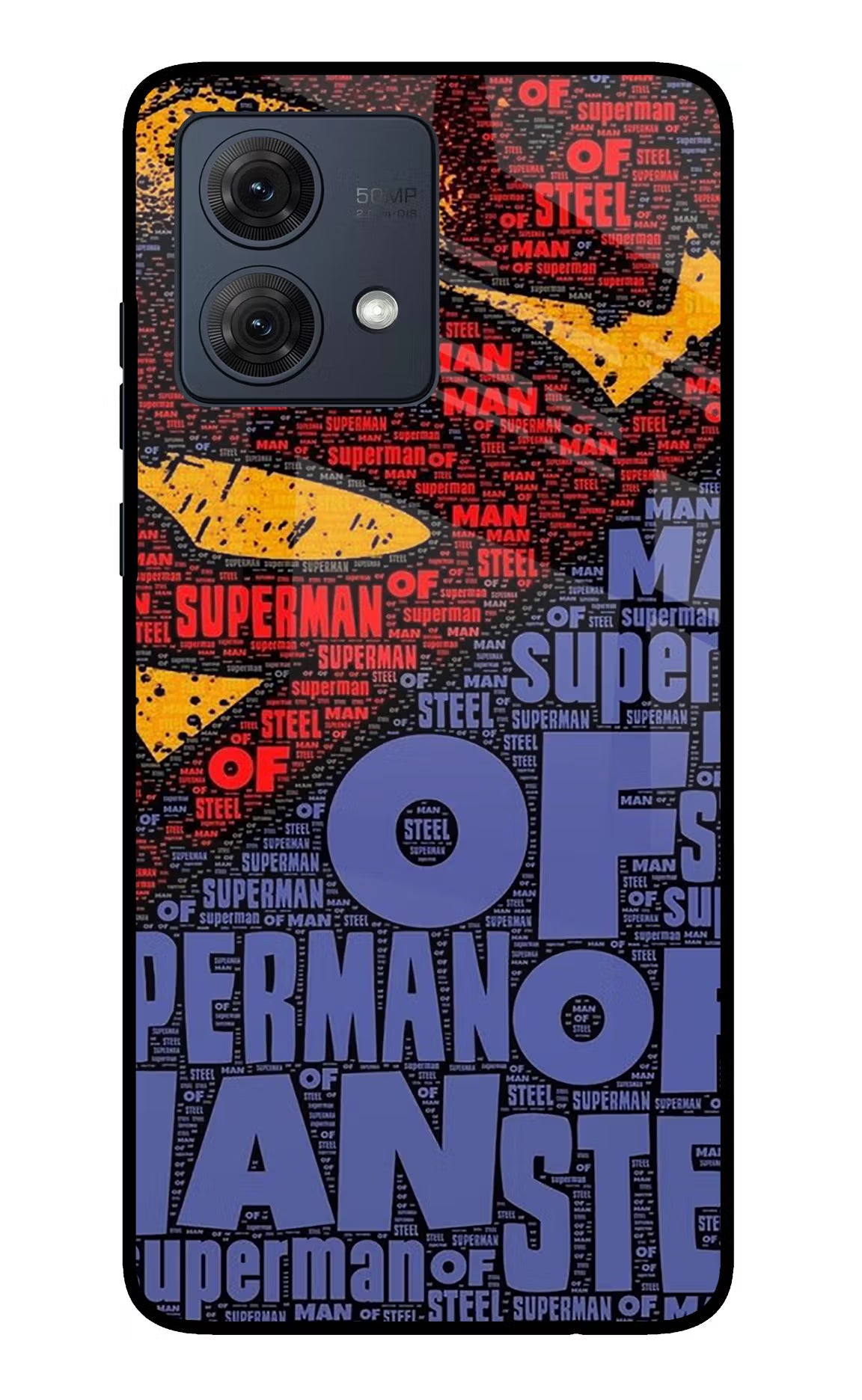 Superman Moto G84 5G Glass Case Back Cover by Casekaro