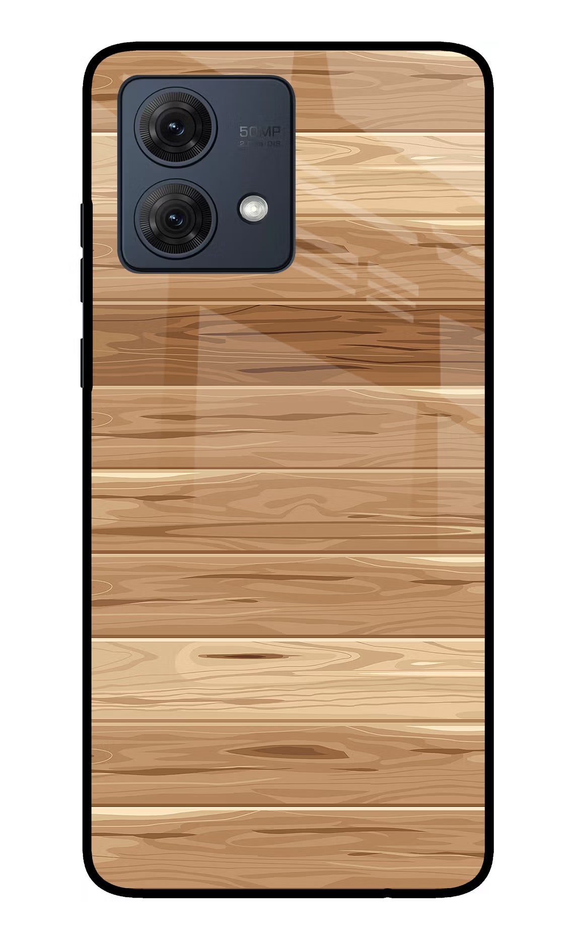 Wooden Vector Moto G84 5G Glass Case Back Cover by Casekaro