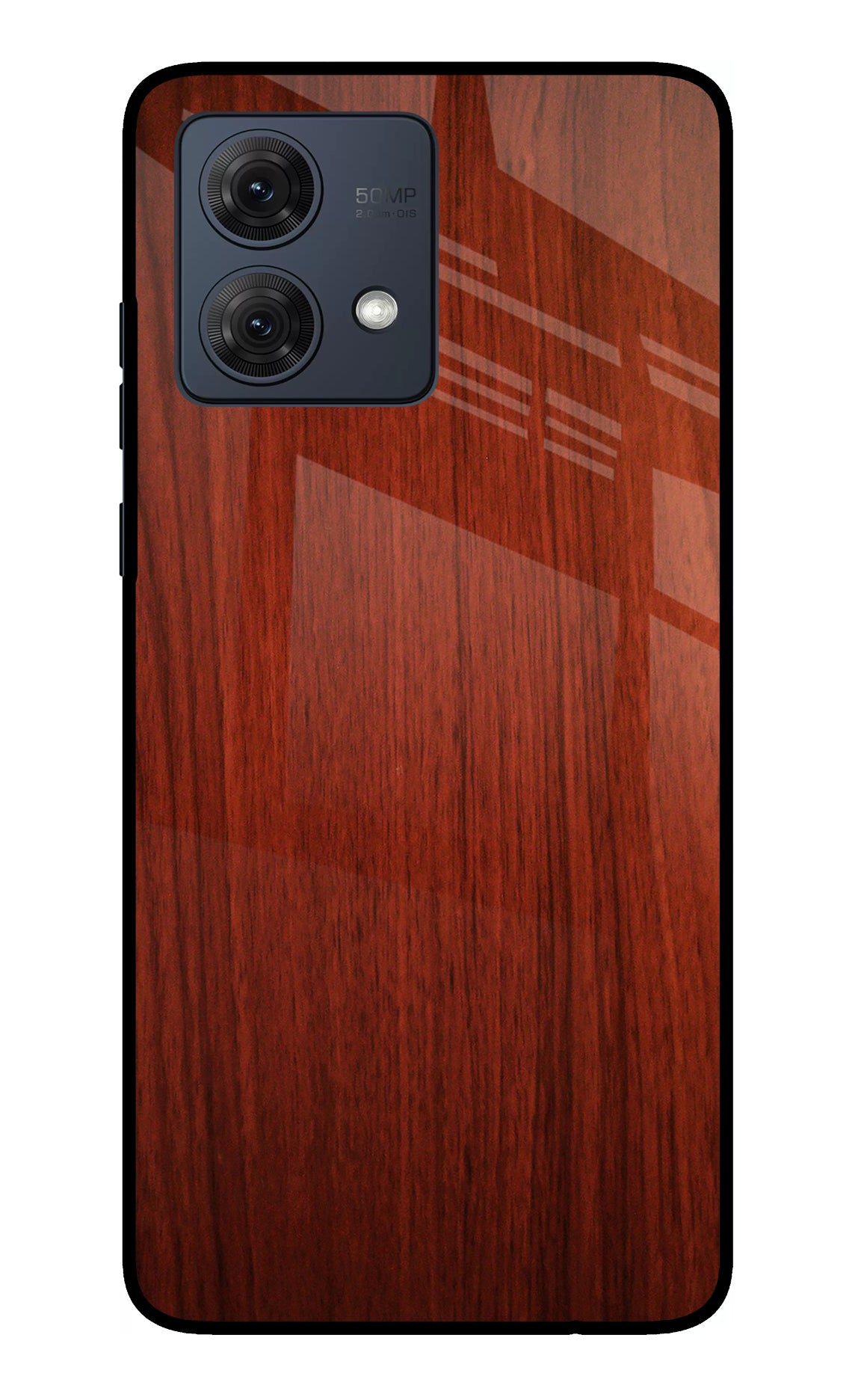 Wooden Plain Pattern Moto G84 5G Glass Case