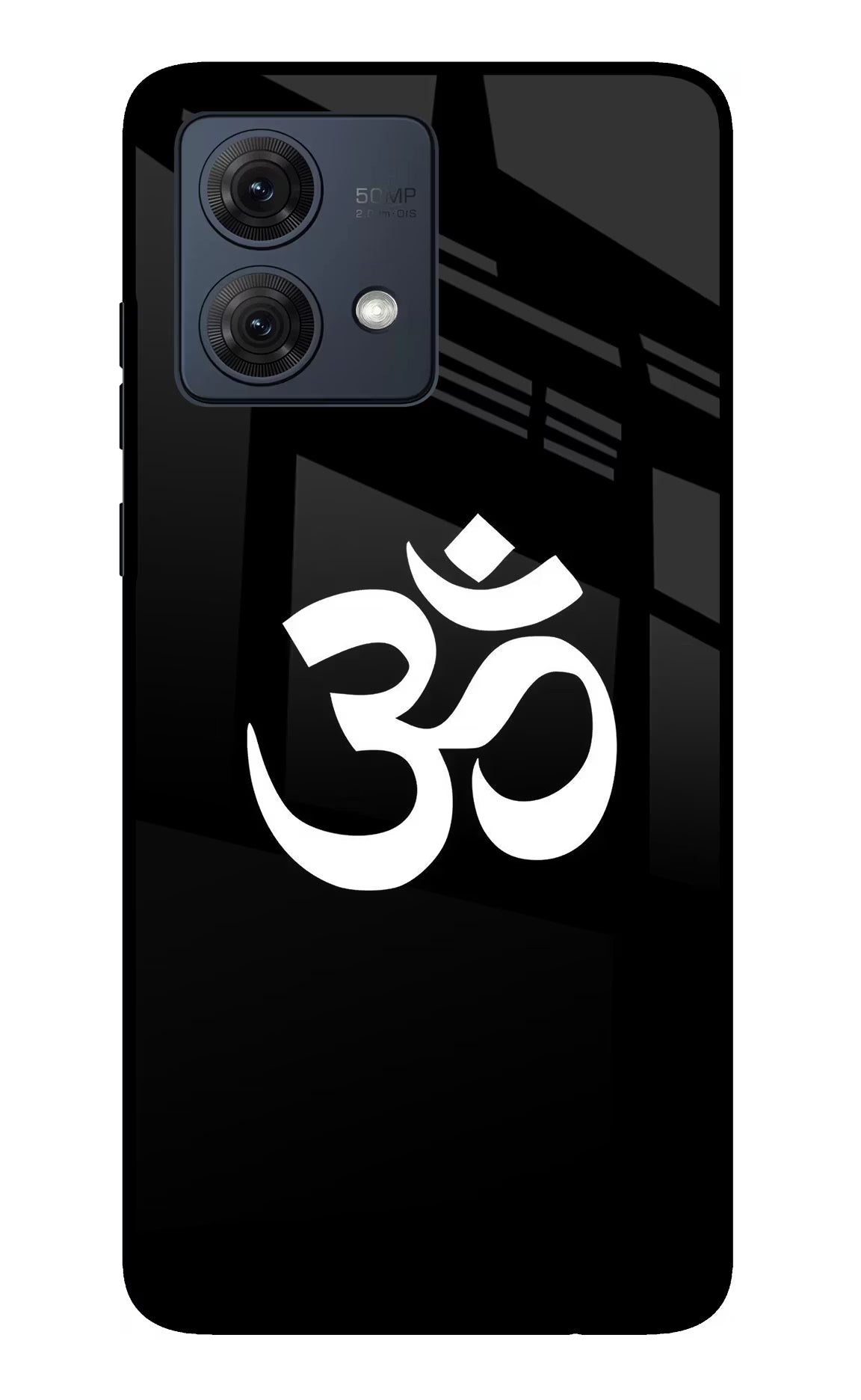 Om Moto G84 5G Glass Case Back Cover by Casekaro