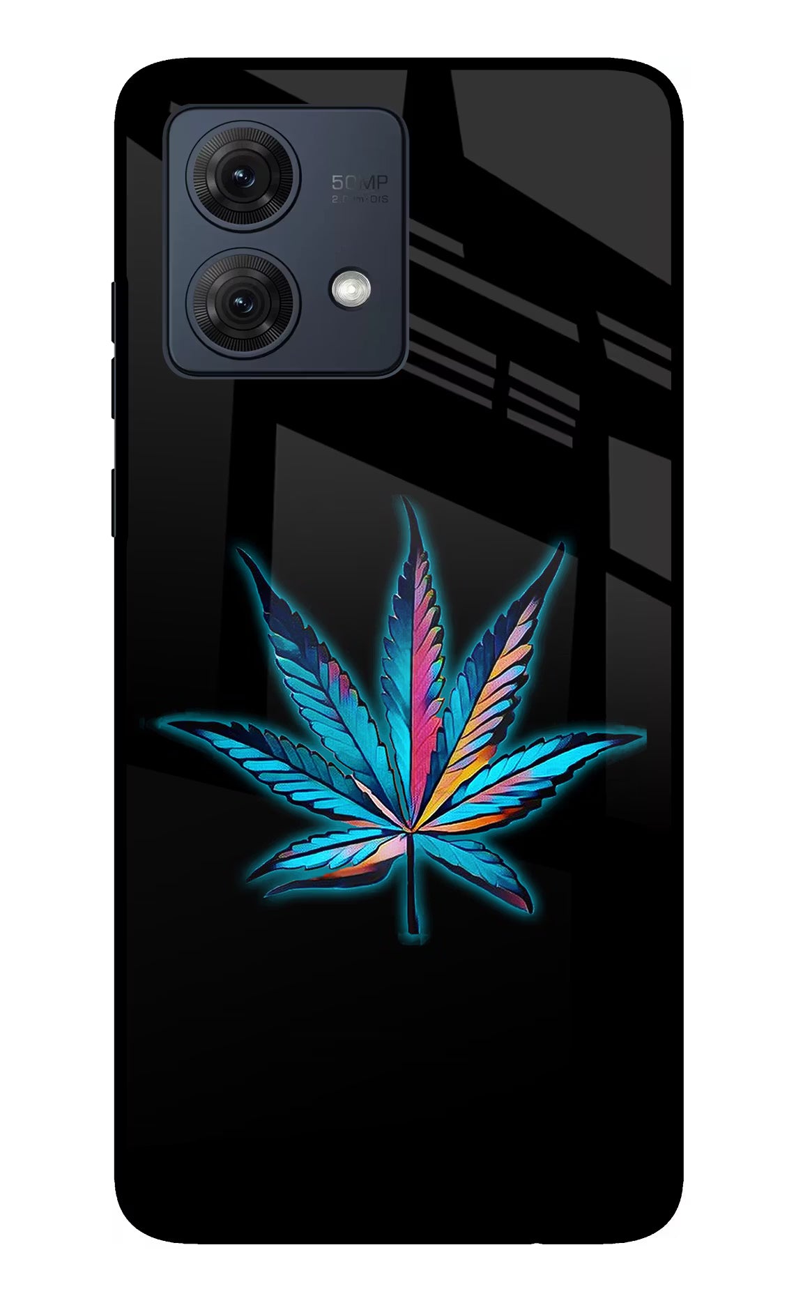 Weed Moto G84 5G Glass Case Back Cover by Casekaro