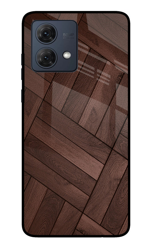 Wooden Texture Design Moto G84 5G Glass Case