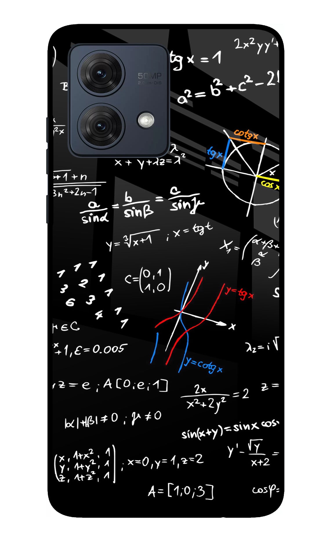 Mathematics Formula Moto G84 5G Glass Case