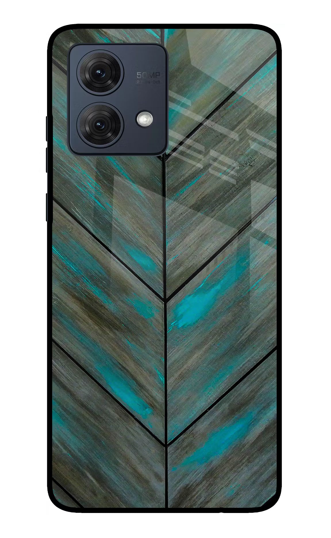 Pattern Moto G84 5G Glass Case Back Cover by Casekaro