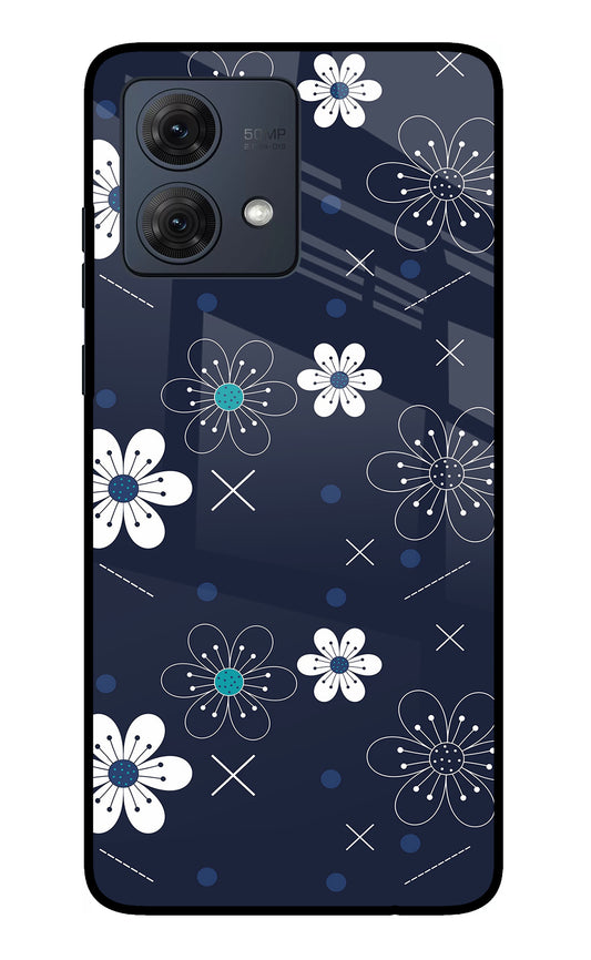 Flowers Moto G84 5G Glass Case