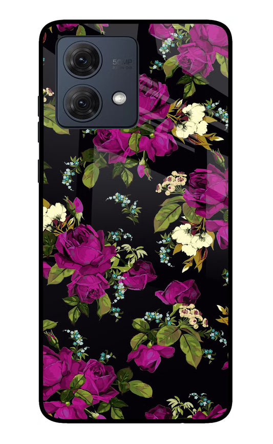 Flowers Moto G84 5G Glass Case