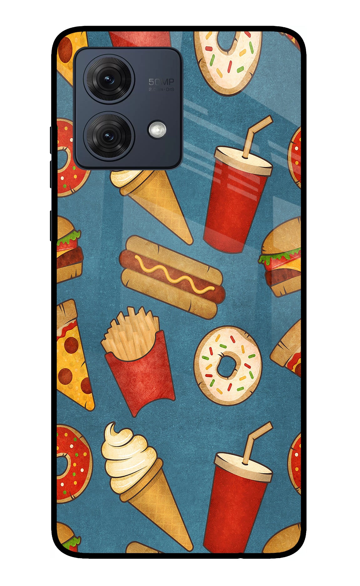 Foodie Moto G84 5G Glass Case