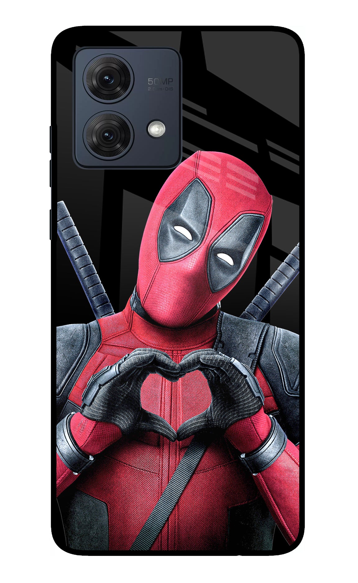 Deadpool Moto G84 5G Glass Case