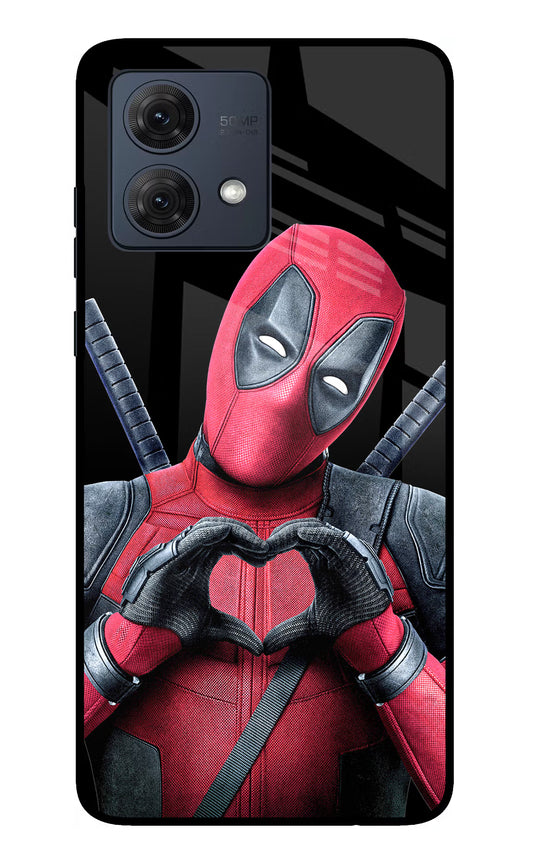 Deadpool Moto G84 5G Glass Case