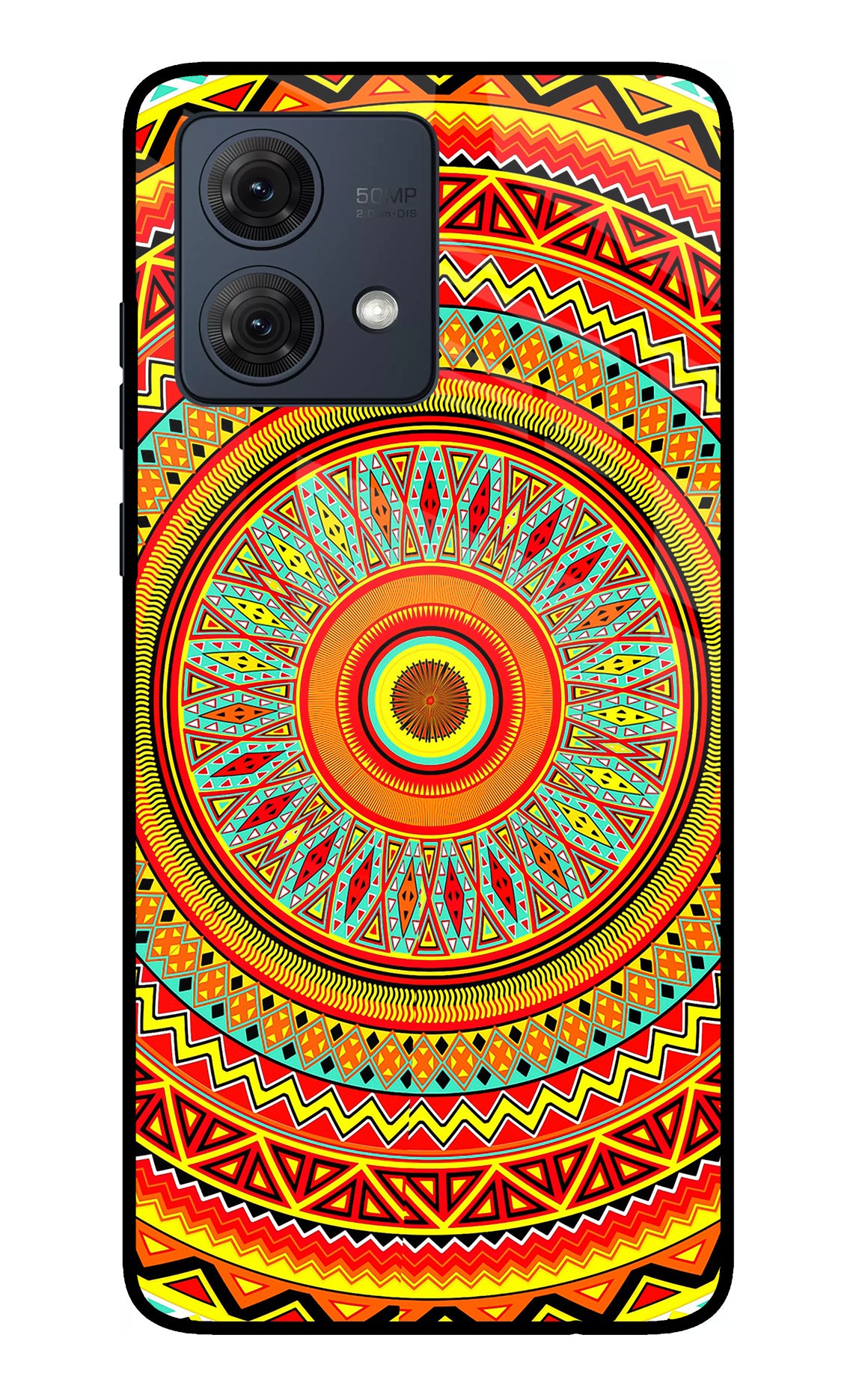 Mandala Pattern Moto G84 5G Glass Case