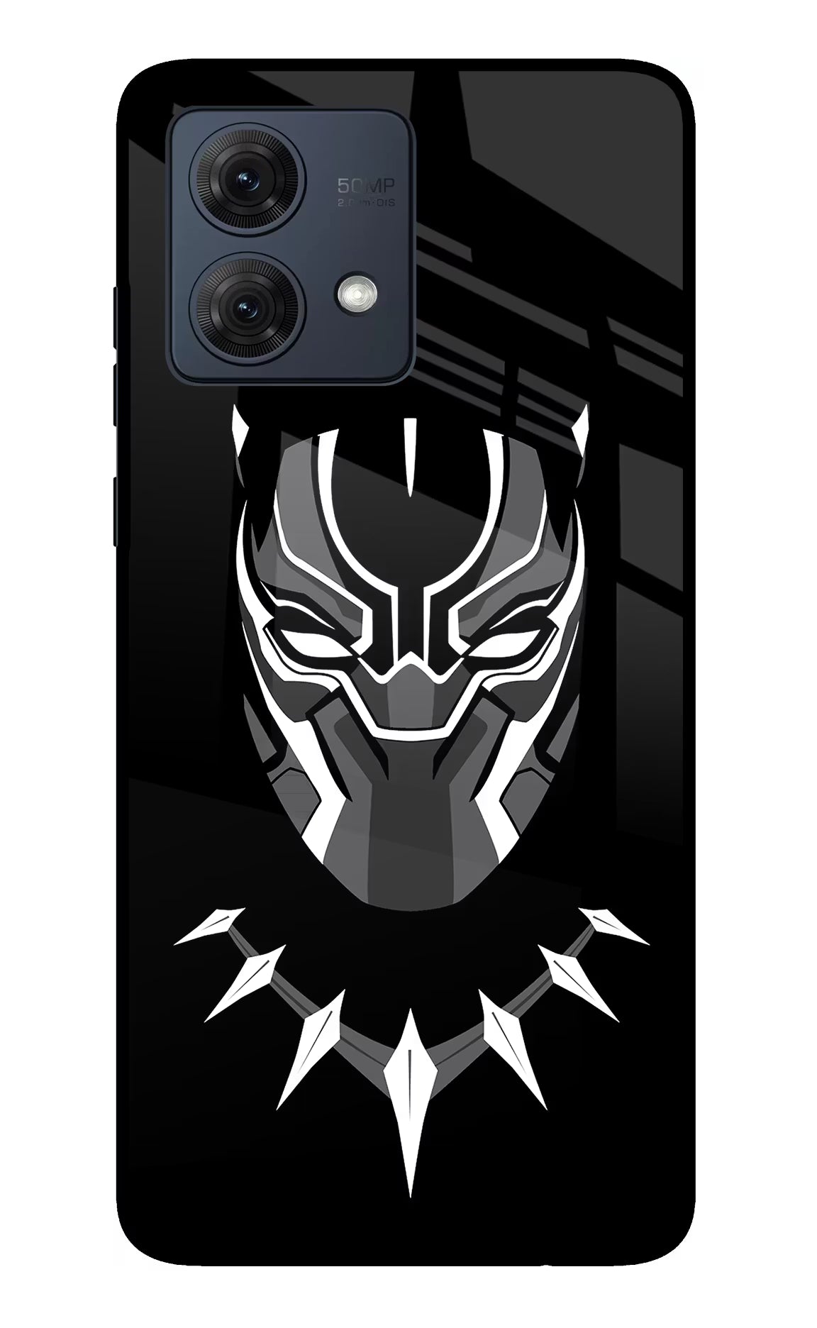 Black Panther Moto G84 5G Glass Case Back Cover by Casekaro