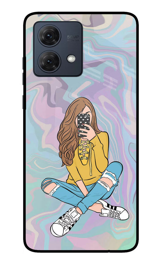 Selfie Girl Moto G84 5G Glass Case