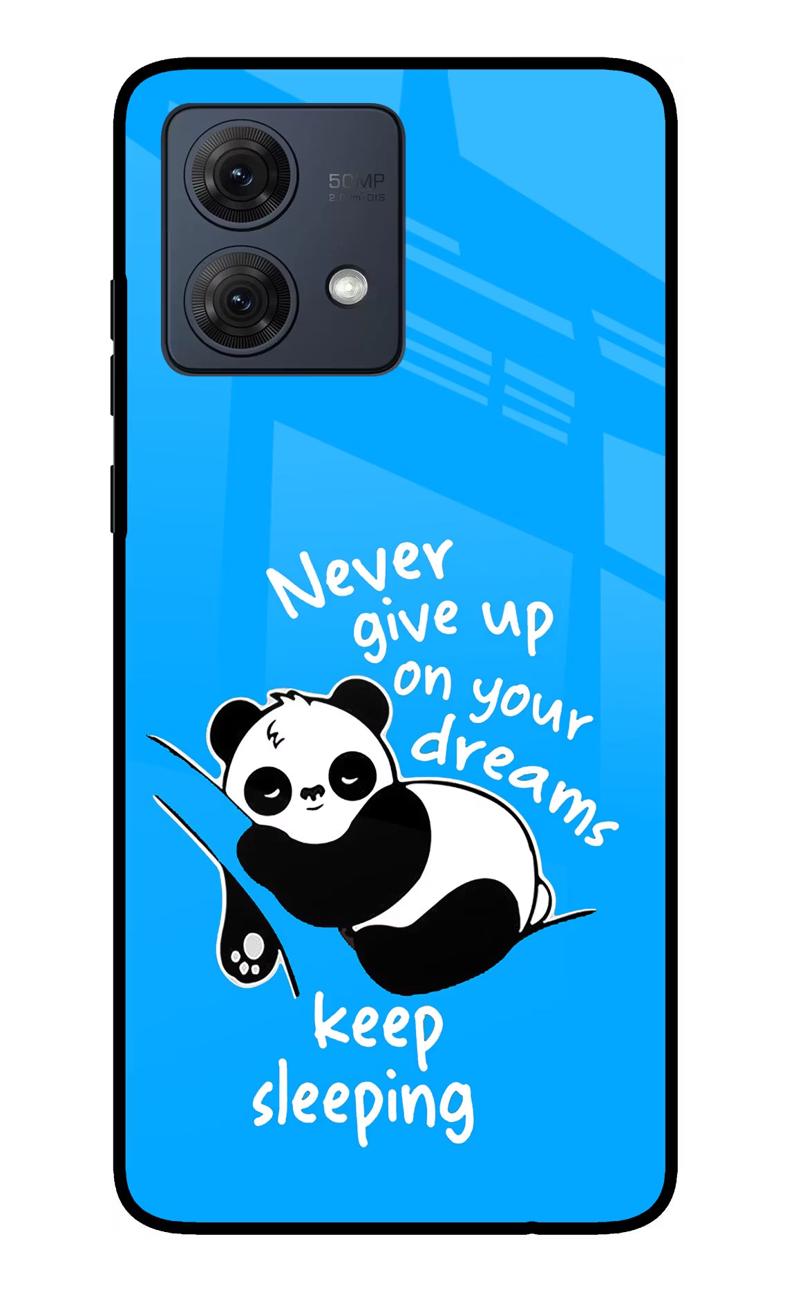 Keep Sleeping Moto G84 5G Glass Case Back Cover by Casekaro
