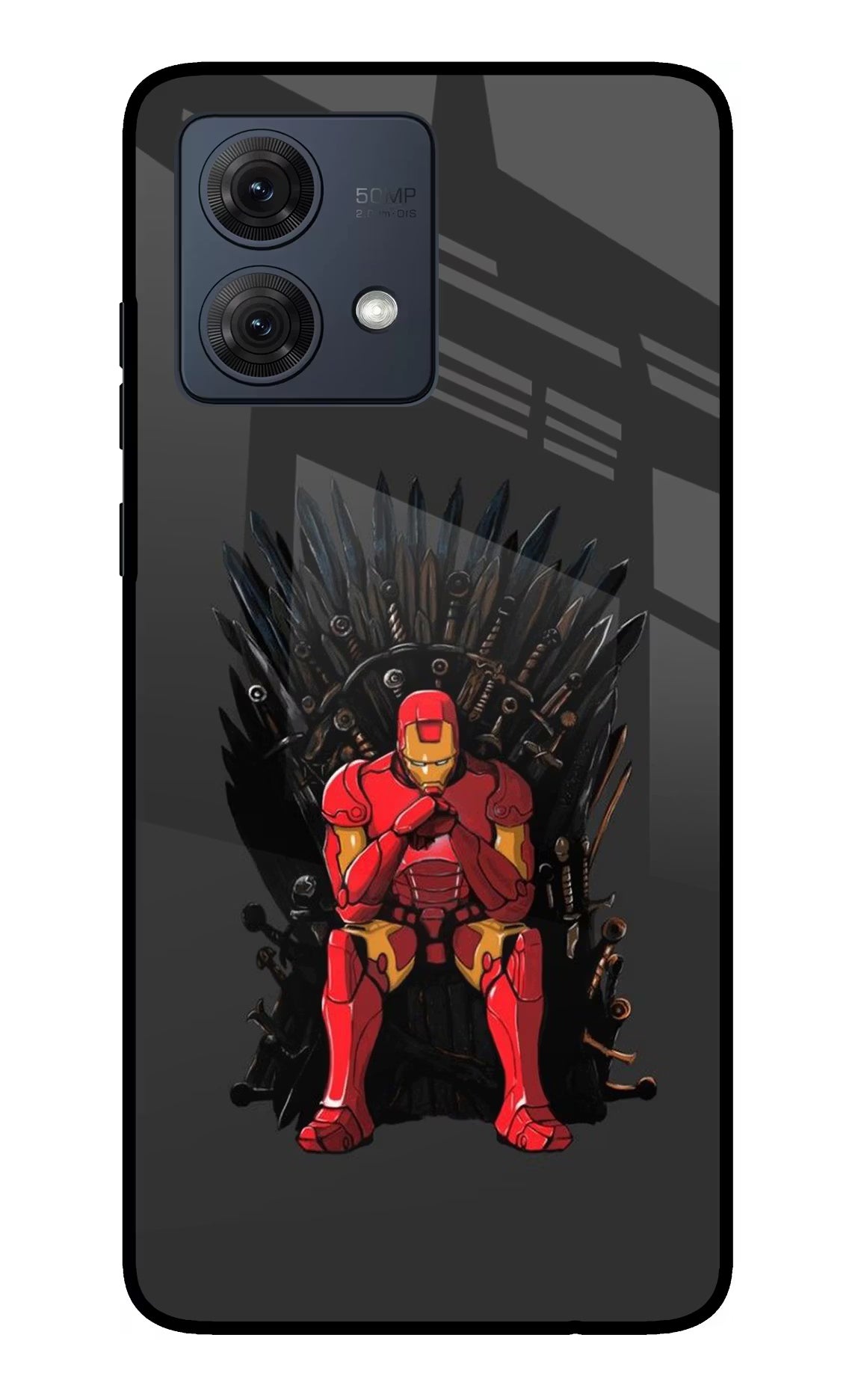 Ironman Throne Moto G84 5G Glass Case