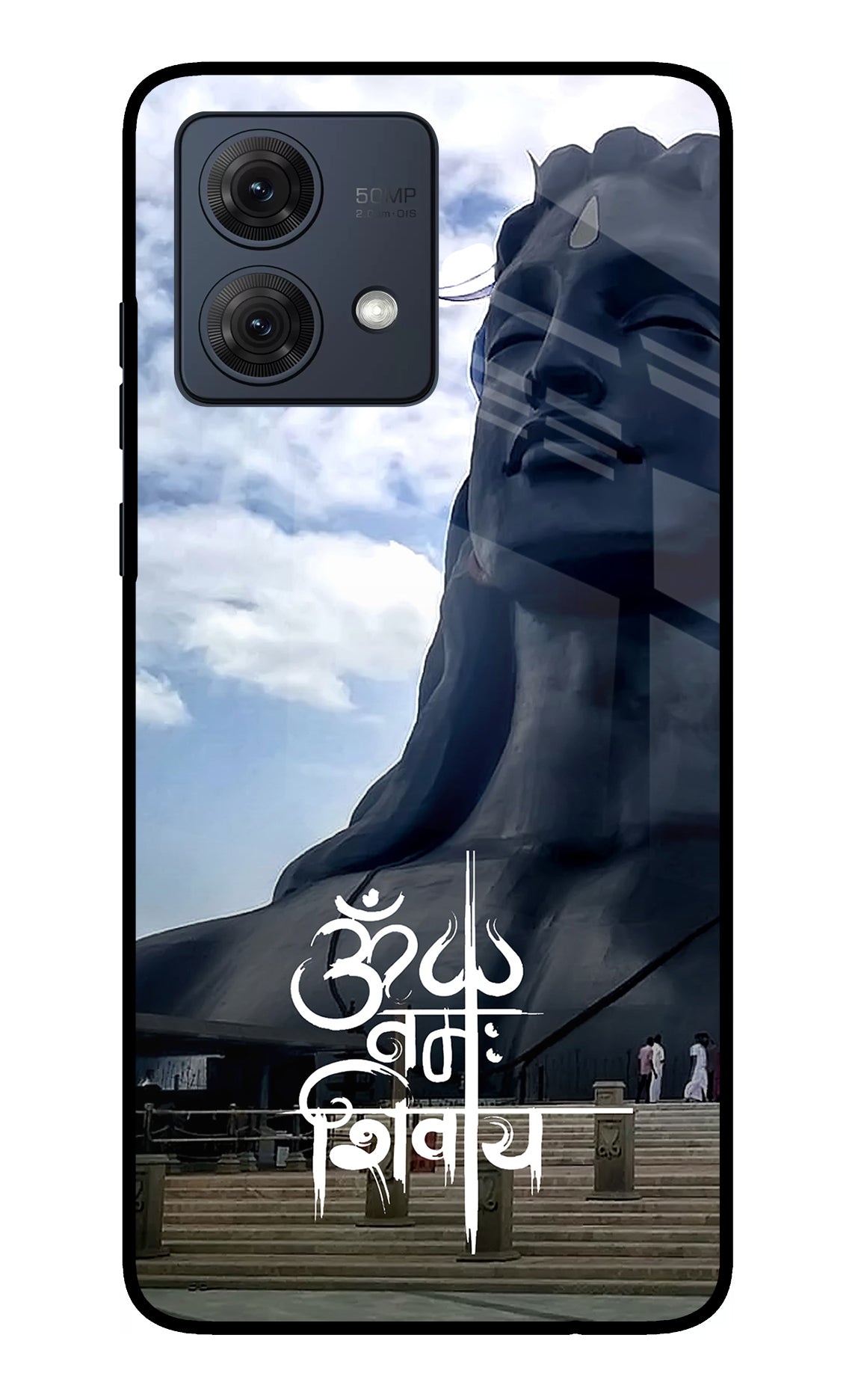 Om Namah Shivay Moto G84 5G Glass Case