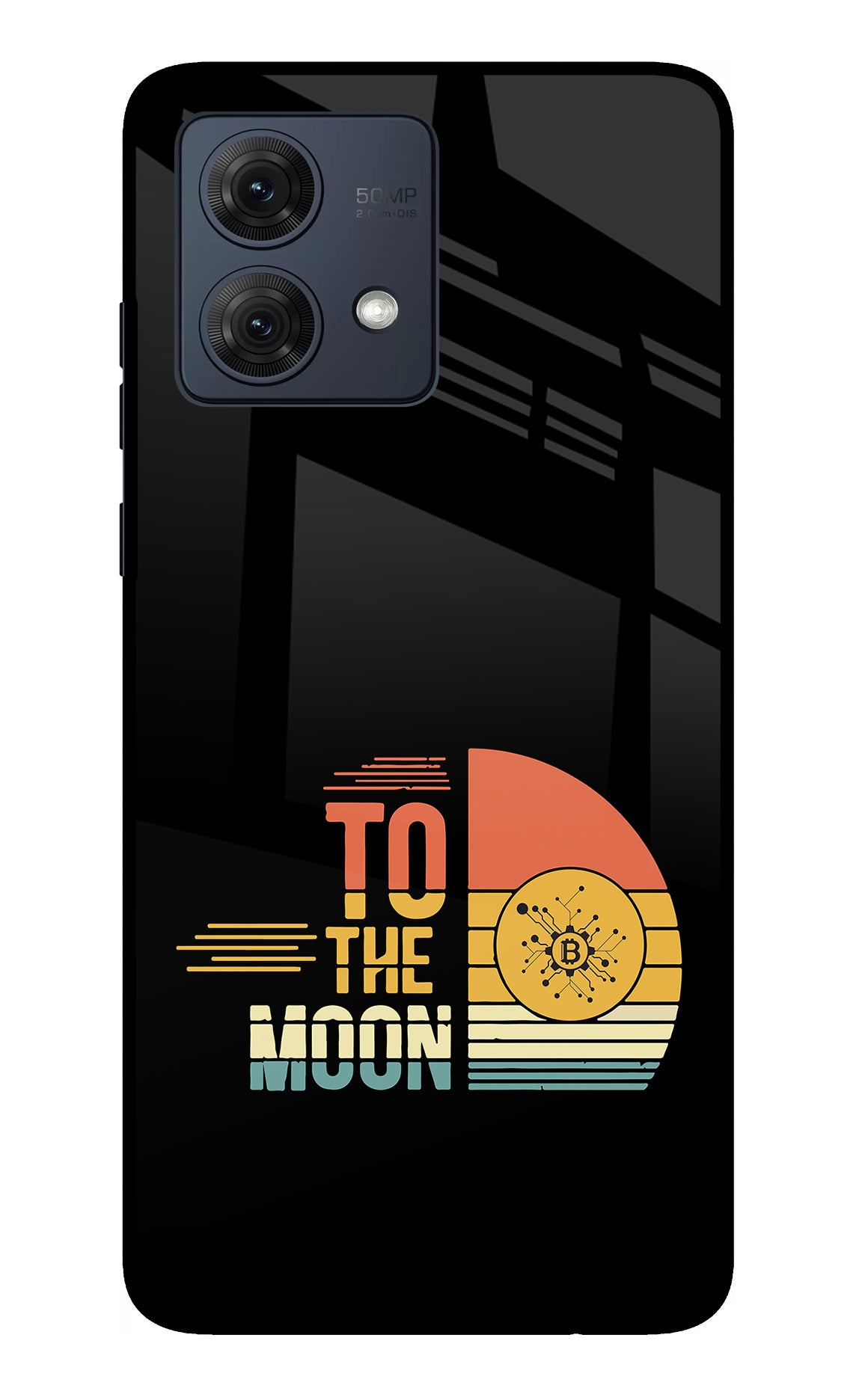 To the Moon Moto G84 5G Glass Case