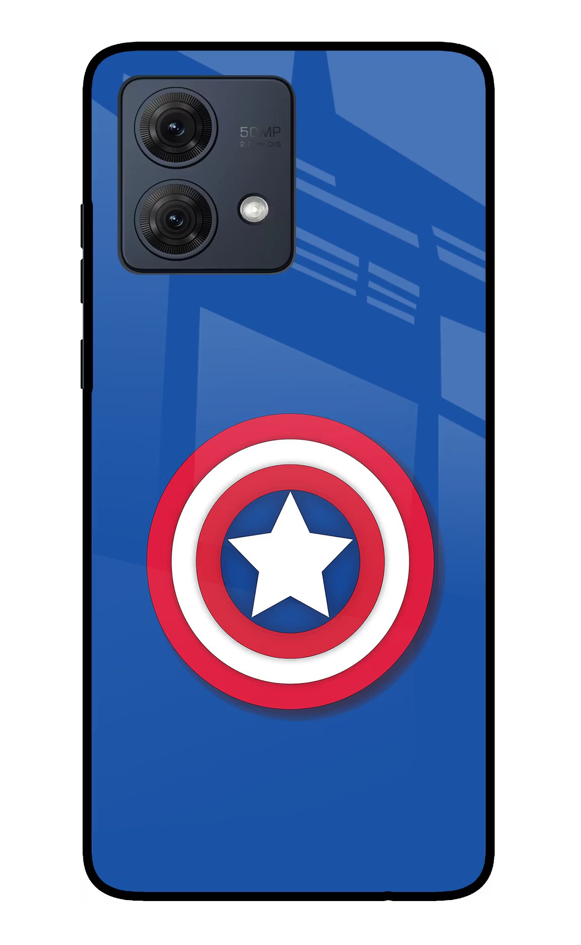 Shield Moto G84 5G Glass Case Back Cover by Casekaro