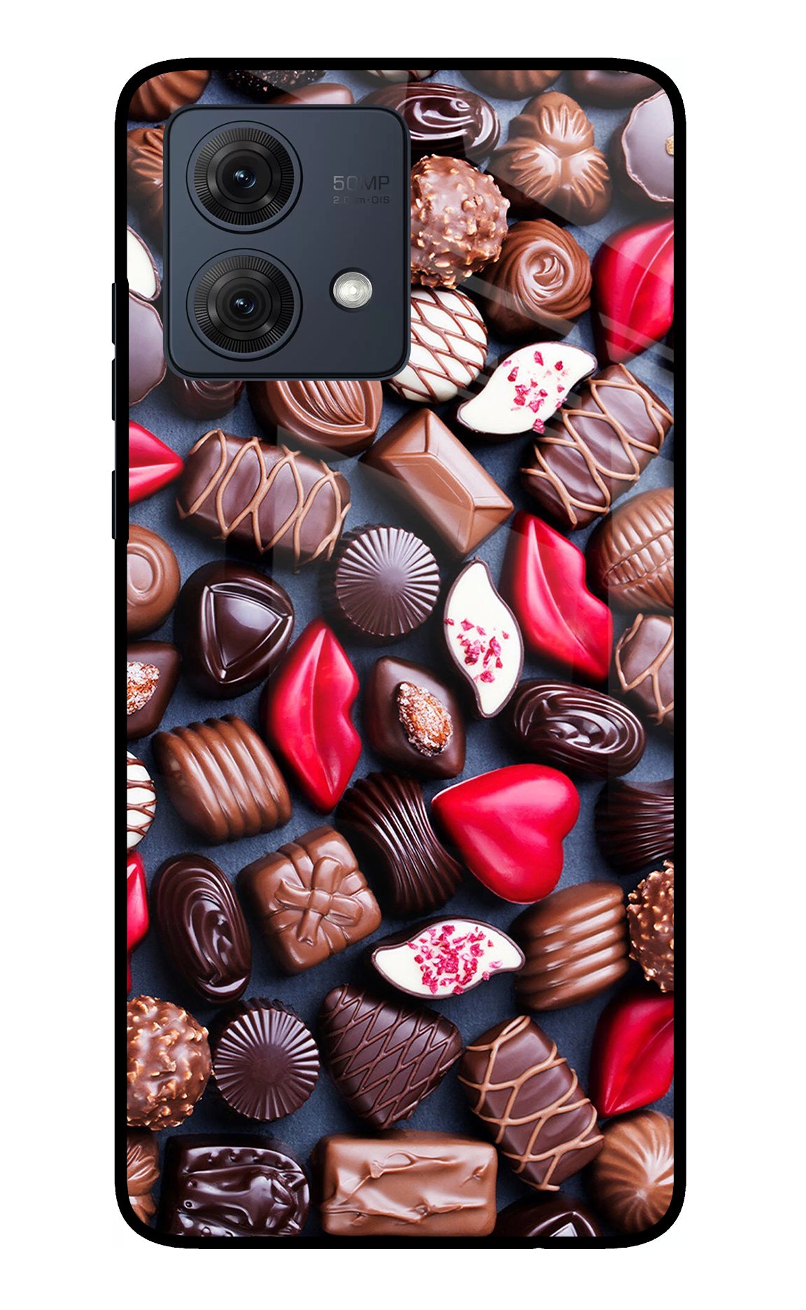 Chocolates Moto G84 5G Glass Case