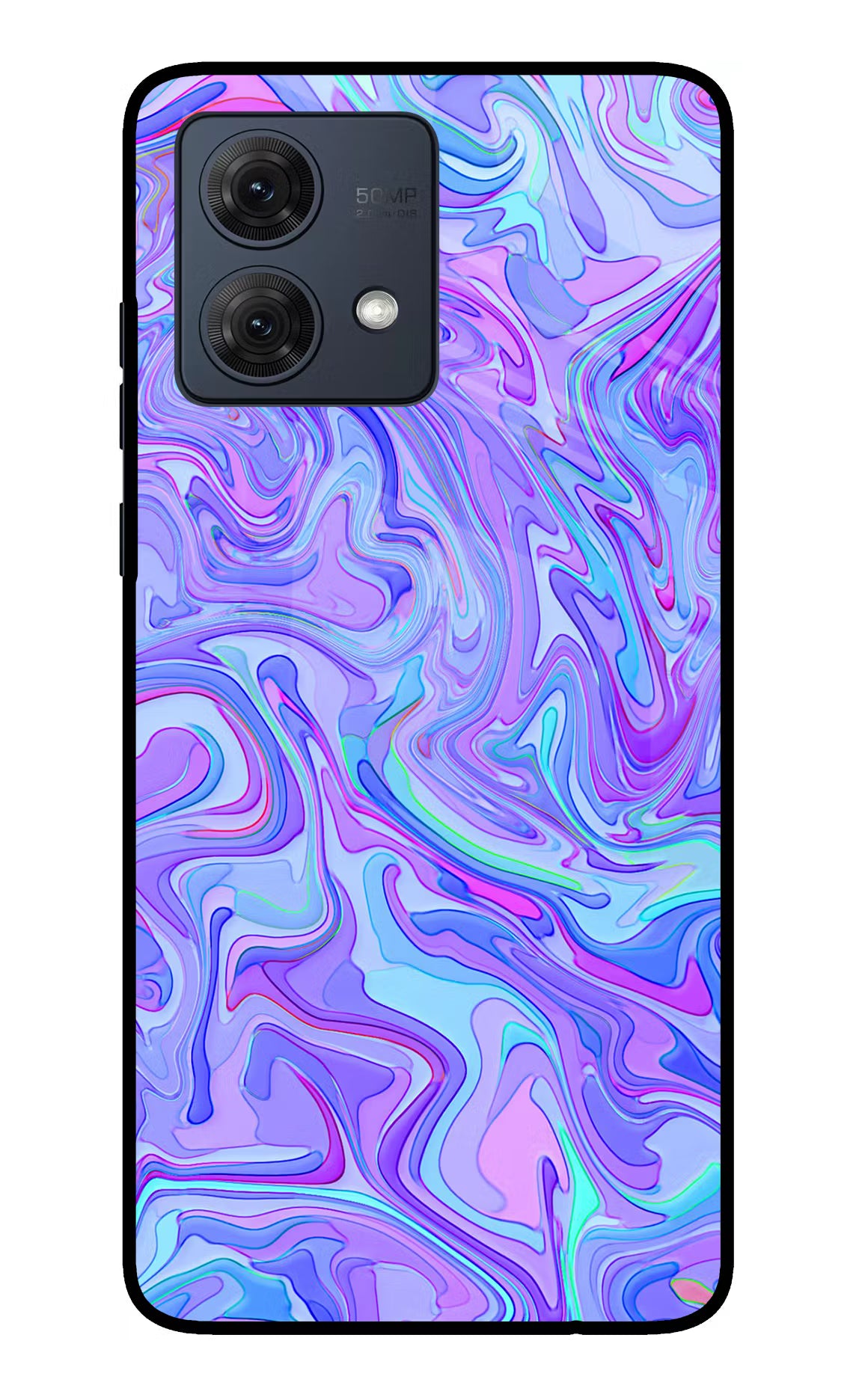 Glitter Moto G84 5G Glass Case Back Cover by Casekaro