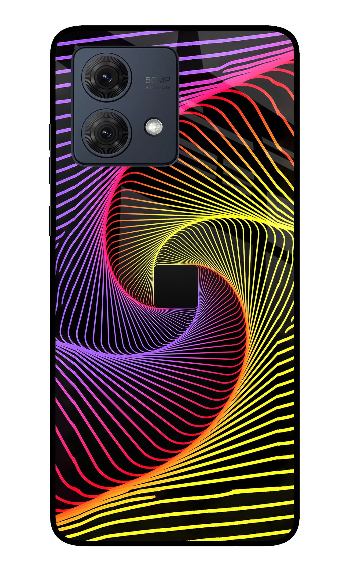 Colorful Strings Moto G84 5G Glass Case