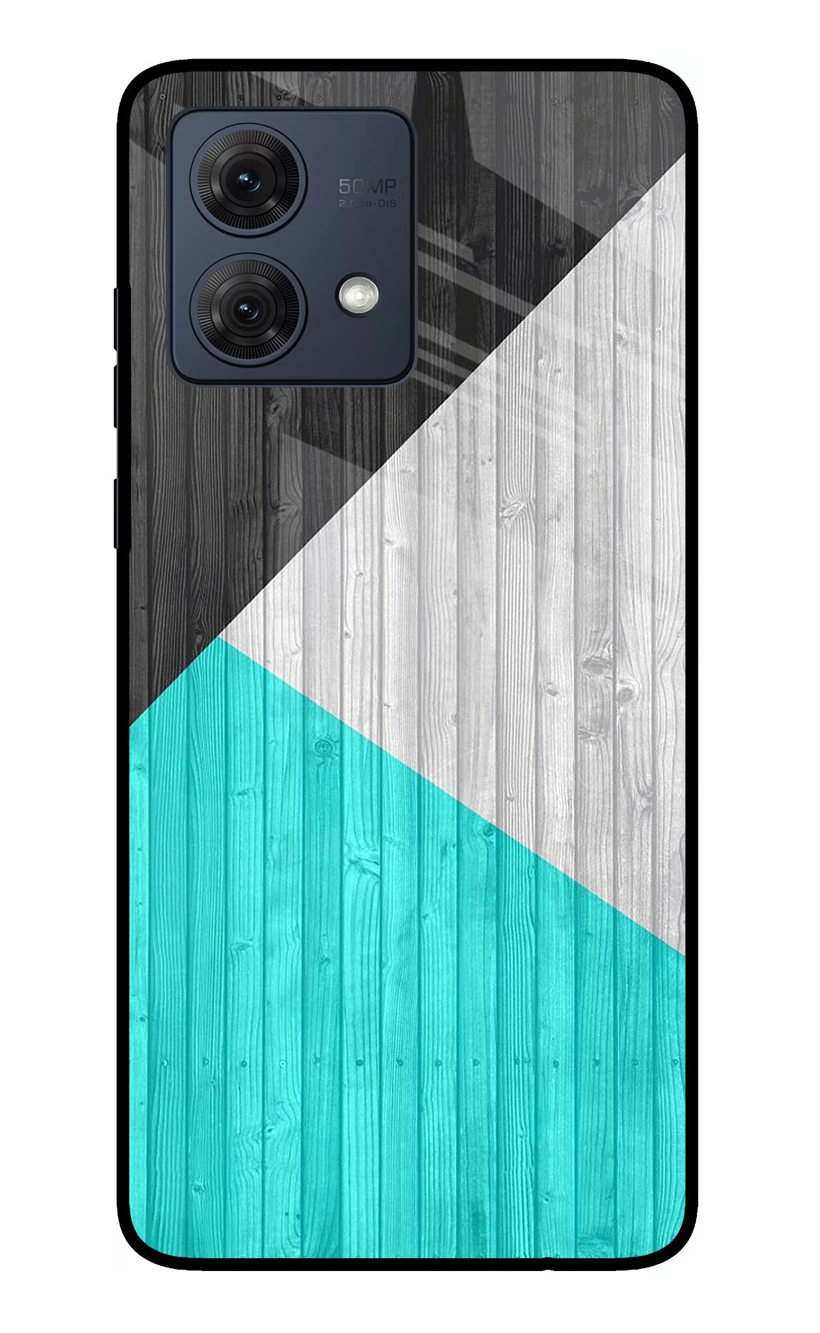 Wooden Abstract Moto G84 5G Glass Case