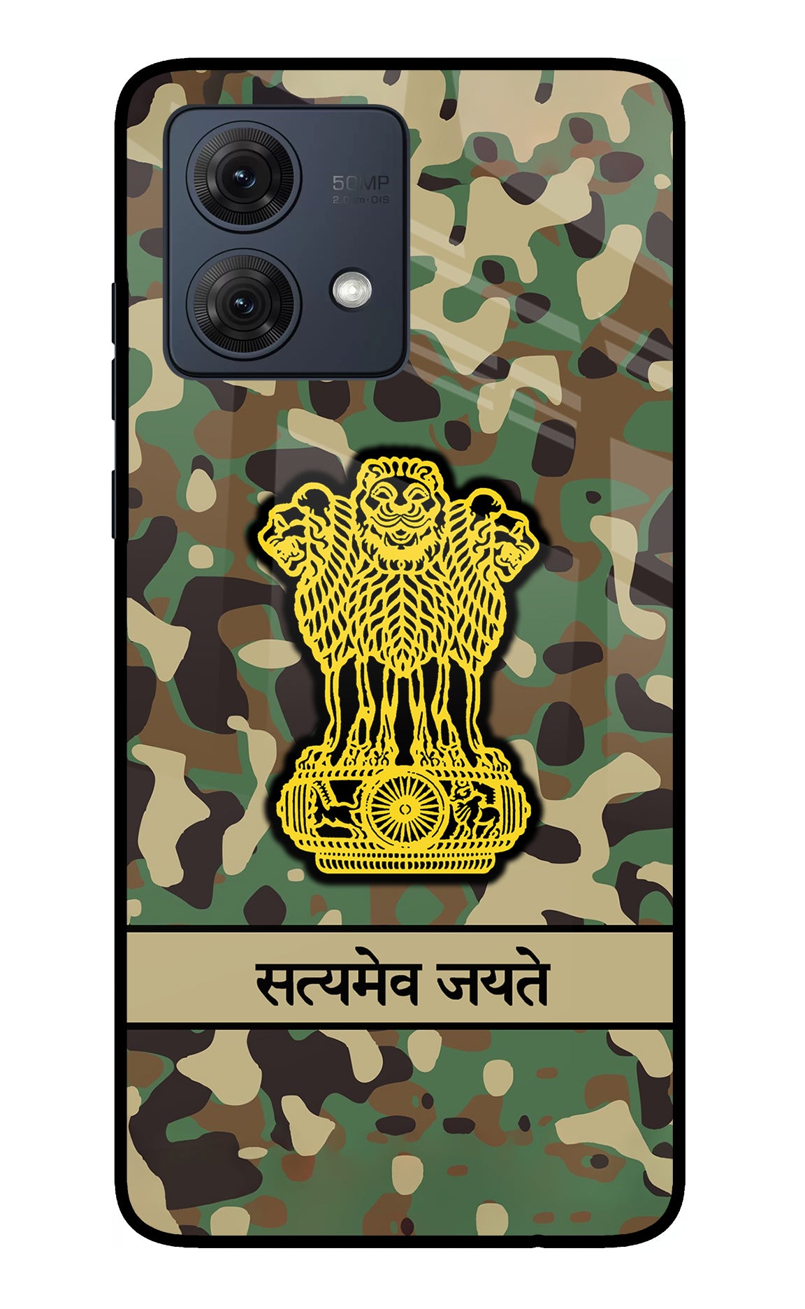 Satyamev Jayate Army Moto G84 5G Glass Case