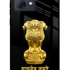 Satyamev Jayate Golden Moto G84 5G Glass Case