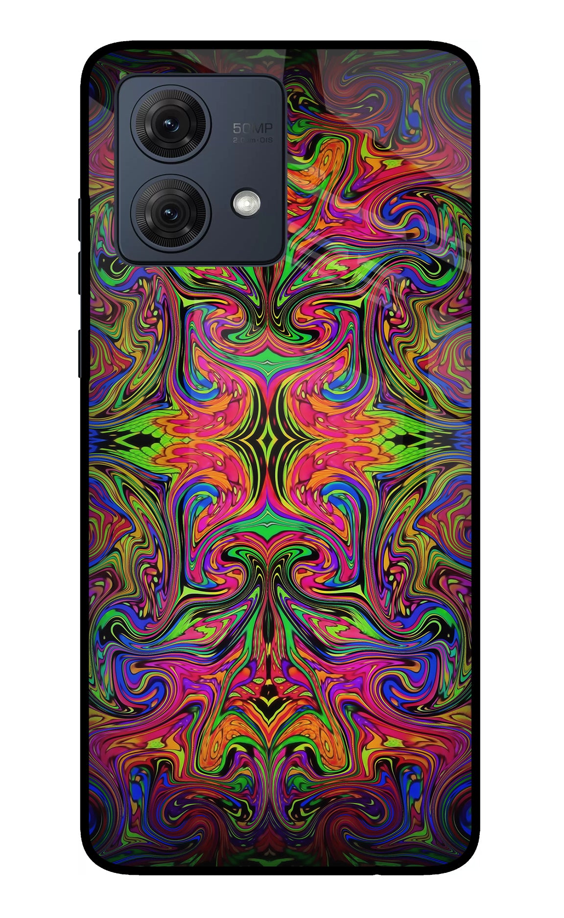 Psychedelic Art Moto G84 5G Glass Case