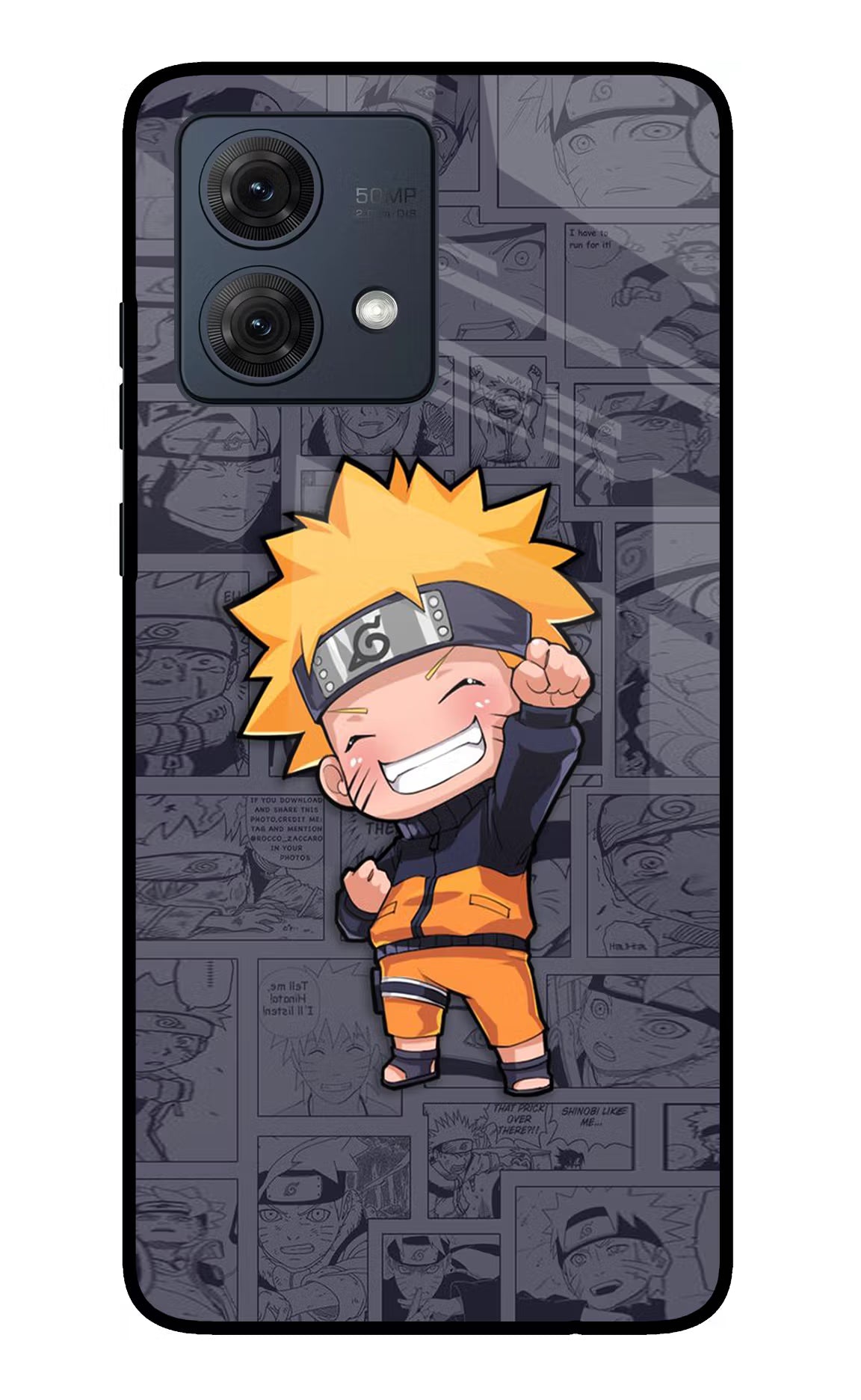Chota Naruto Moto G84 5G Glass Case Back Cover by Casekaro