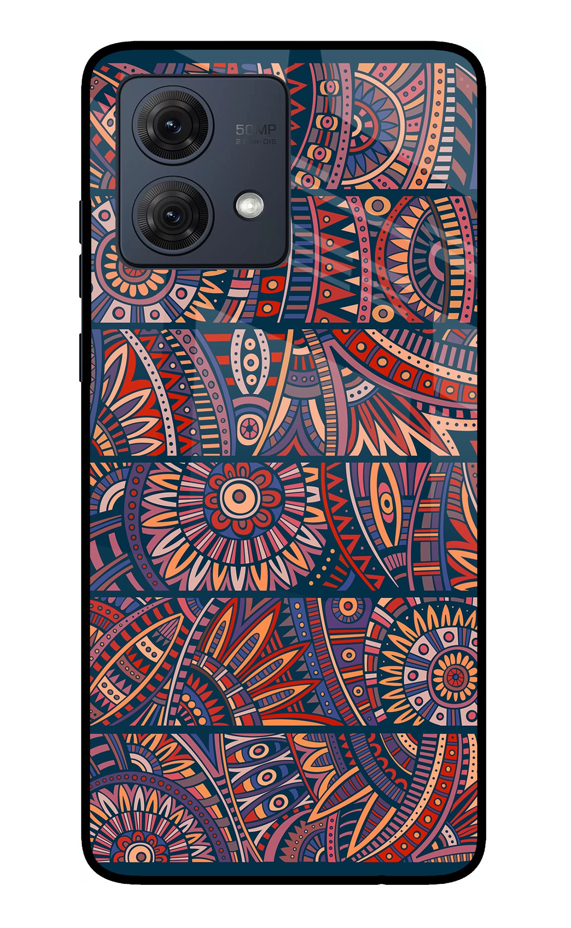 African Culture Design Moto G84 5G Glass Case