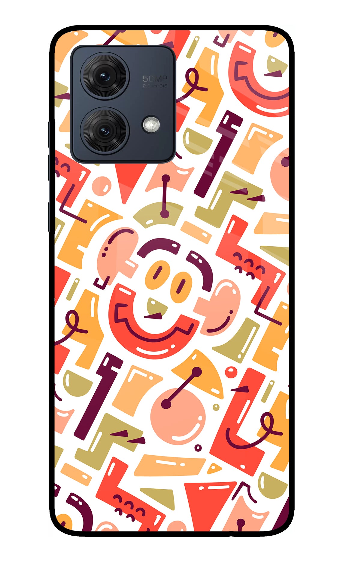 Doodle Pattern Moto G84 5G Glass Case