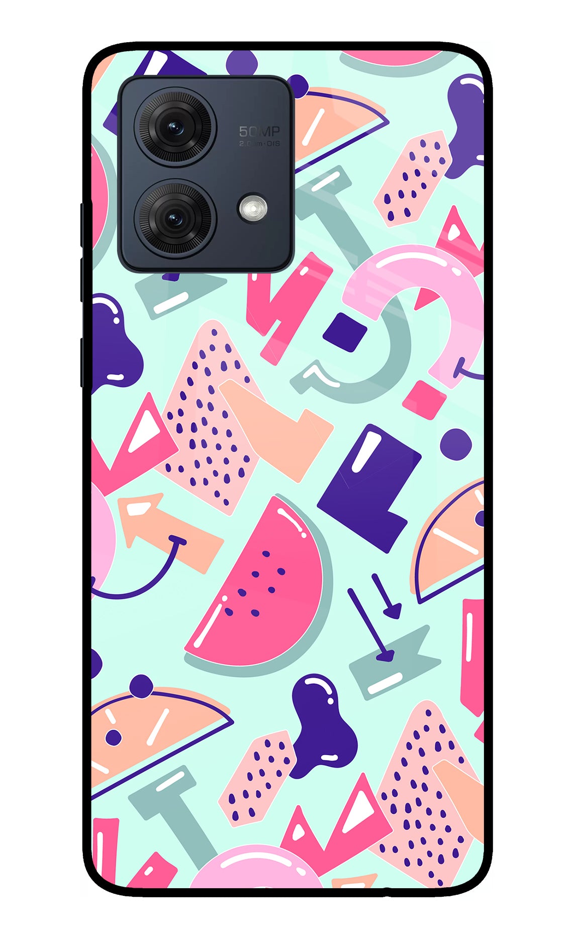 Doodle Pattern Moto G84 5G Glass Case