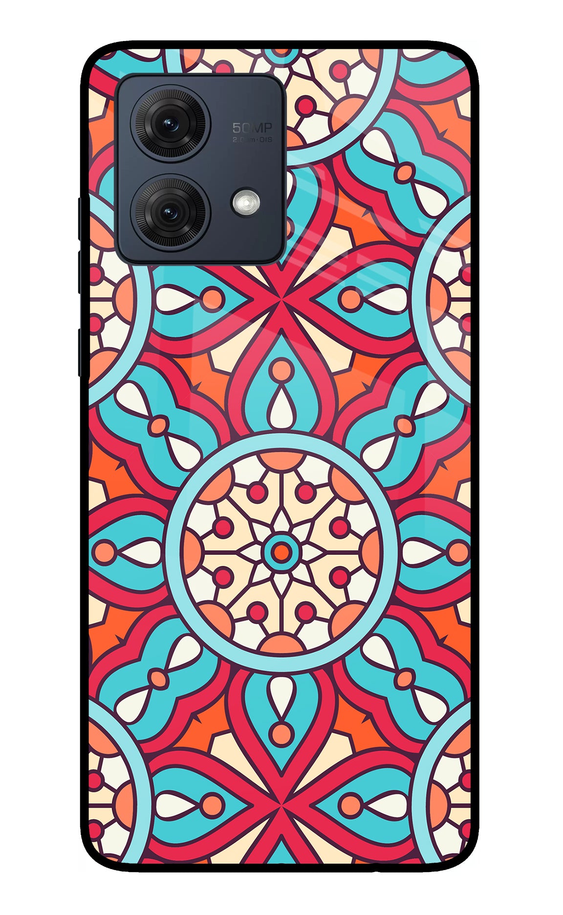 Mandala Geometric Moto G84 5G Glass Case