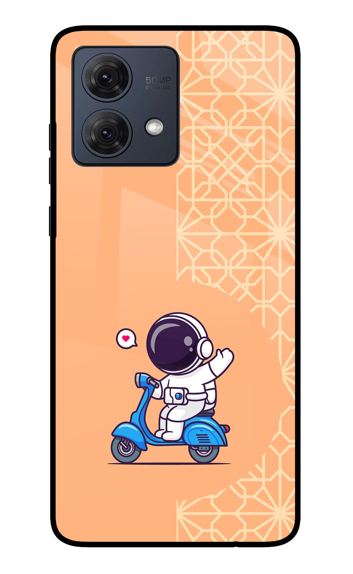 Cute Astronaut Riding Moto G84 5G Back Cover