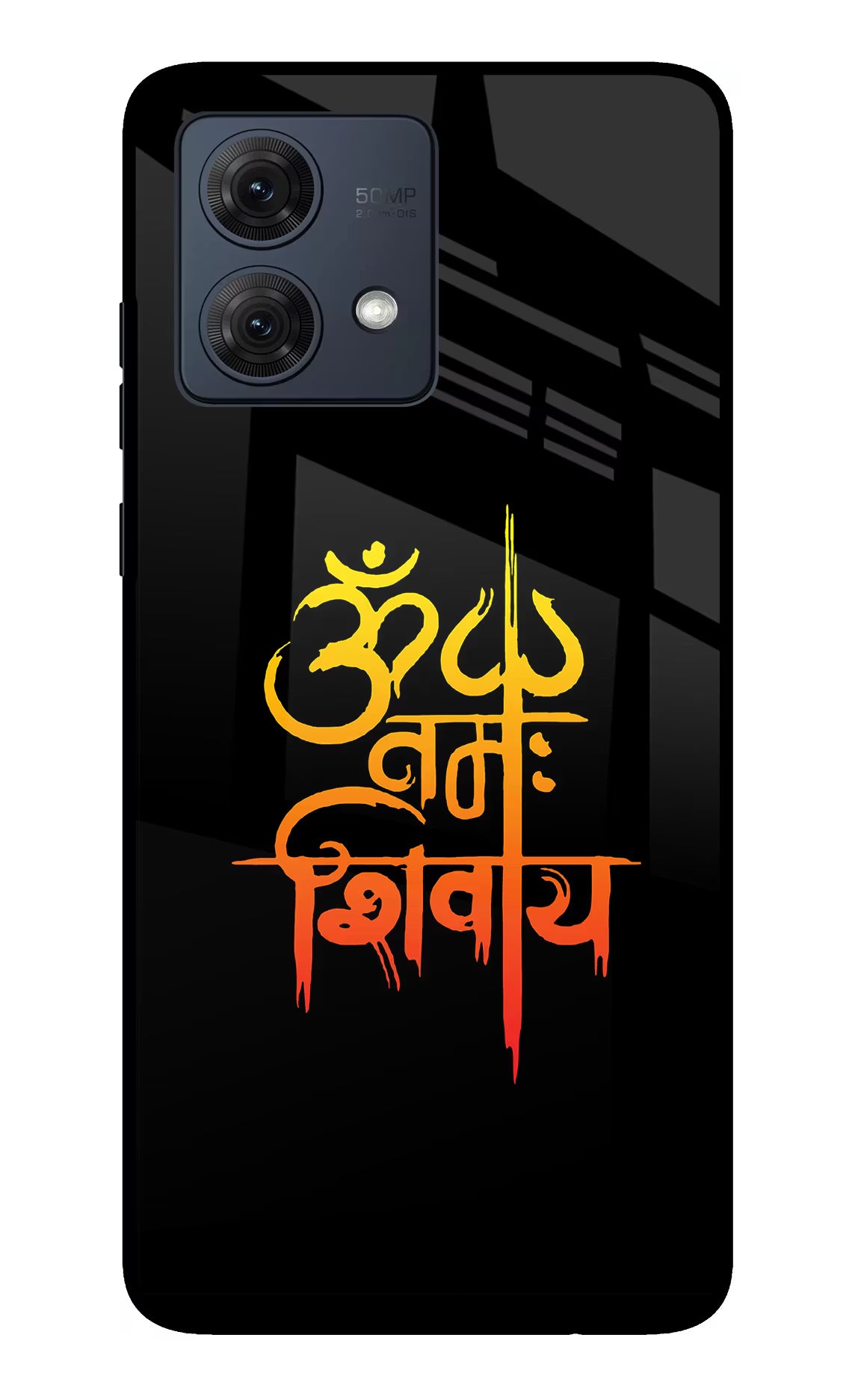 Om Namah Shivay Moto G84 5G Glass Case Back Cover by Casekaro