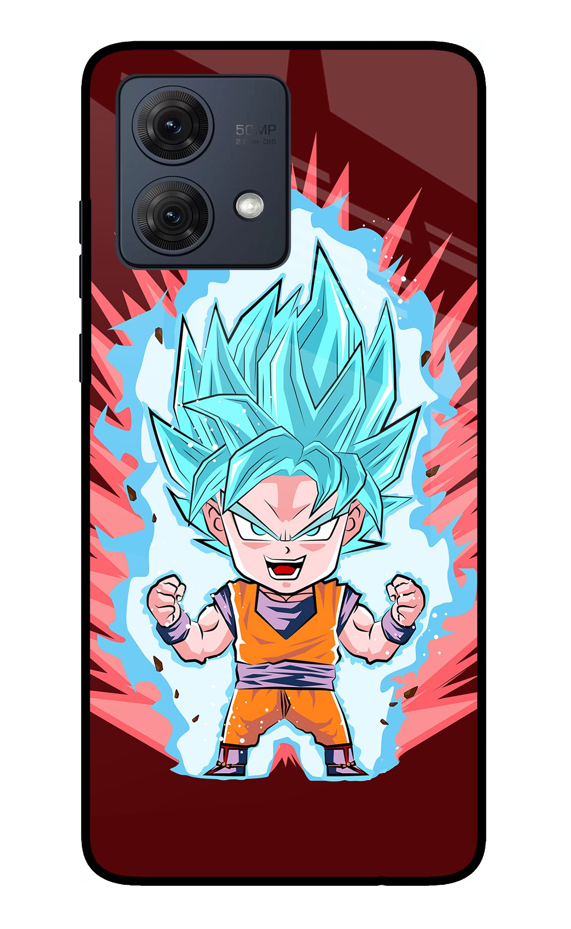 Goku Little Moto G84 5G Glass Case