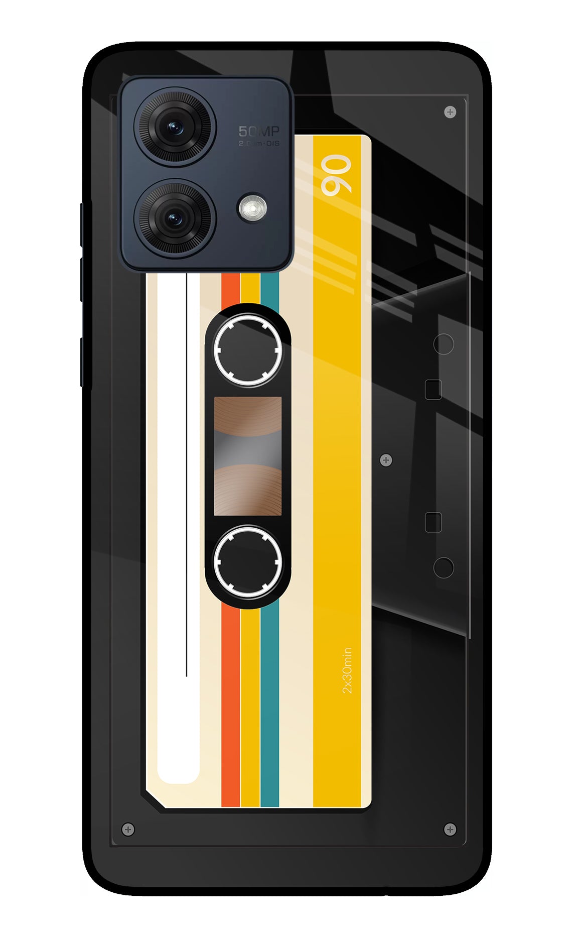 Tape Cassette Moto G84 5G Glass Case