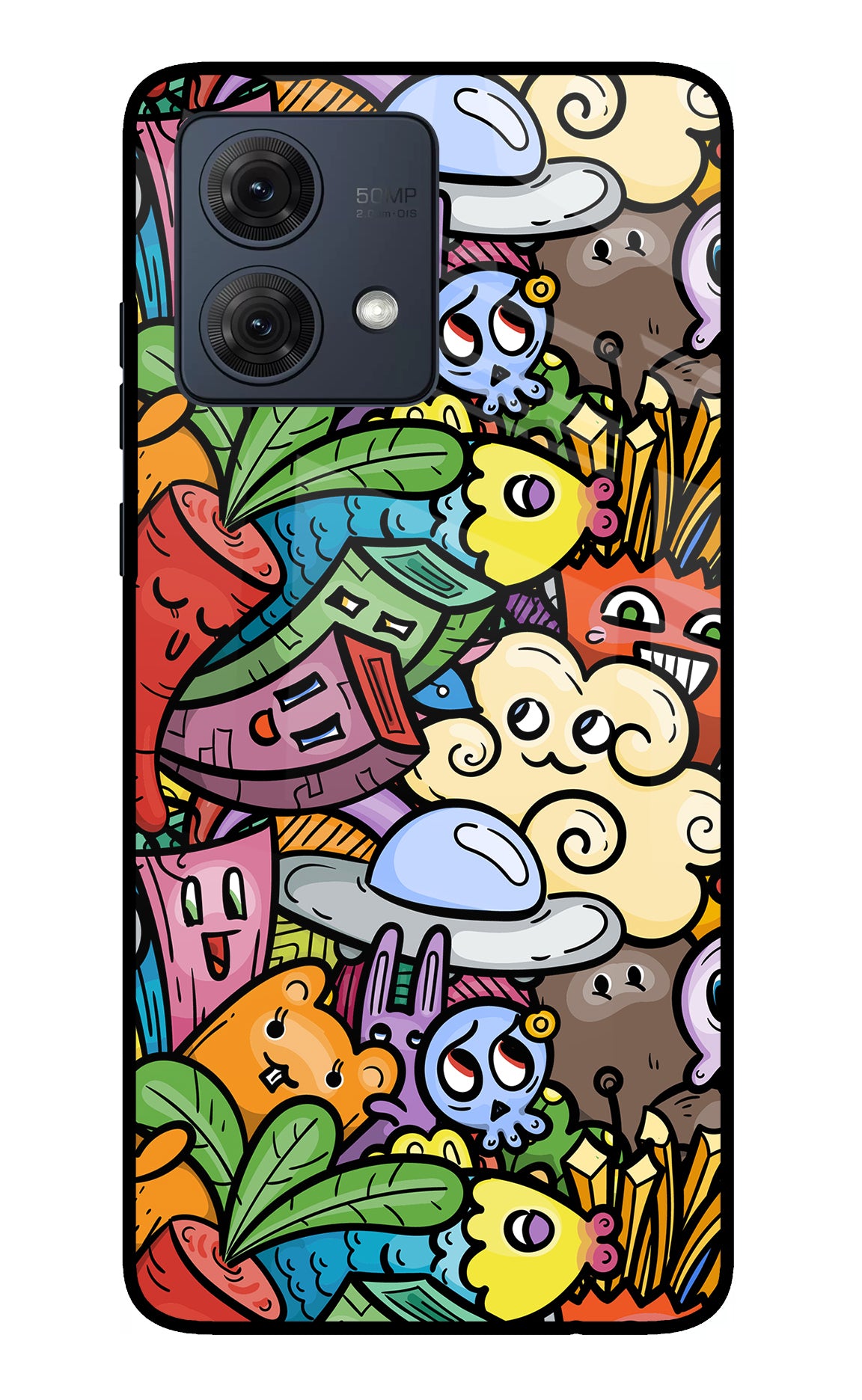 Veggie Doodle Moto G84 5G Glass Case