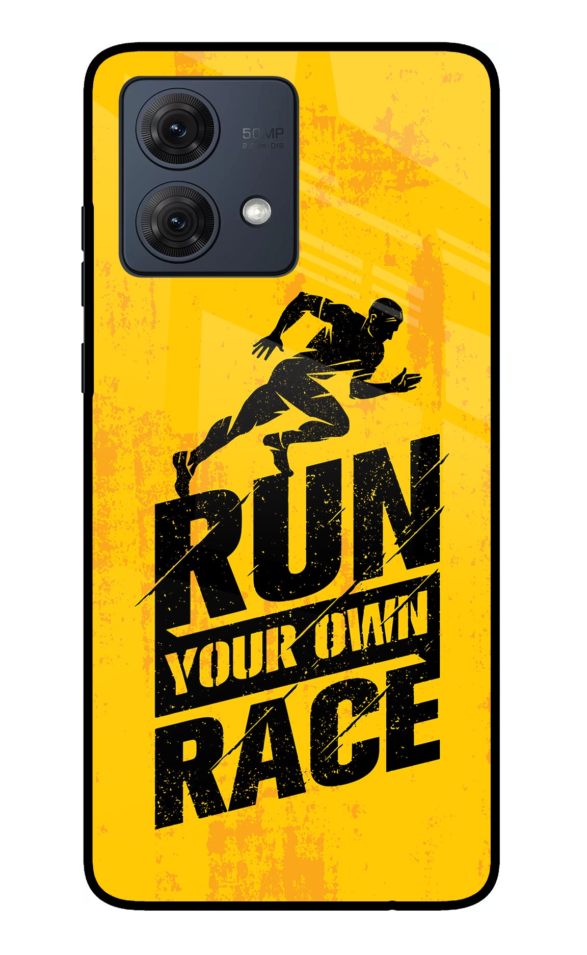 Run Your Own Race Moto G84 5G Glass Case