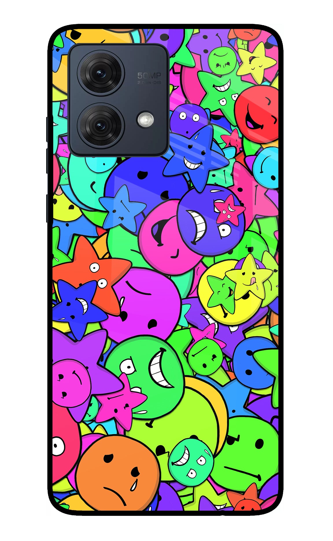 Fun Doodle Moto G84 5G Glass Case