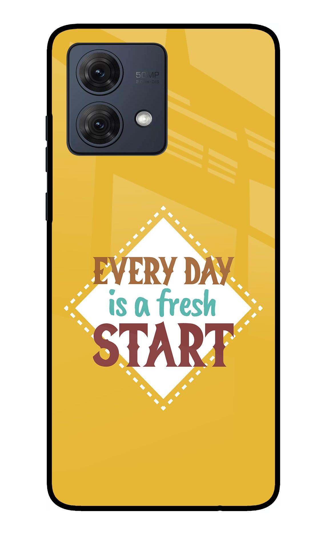 Every day is a Fresh Start Moto G84 5G Glass Case