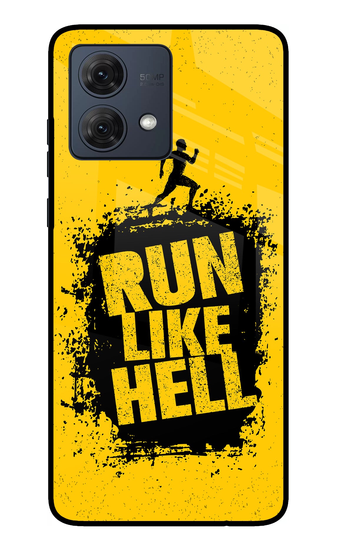 Run Like Hell Moto G84 5G Glass Case