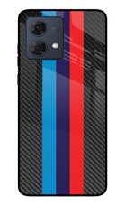BMW Stripes Pattern Moto G84 5G Glass Case